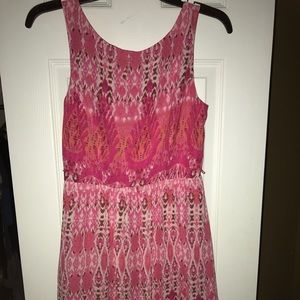 Pink & coral,  spring dress